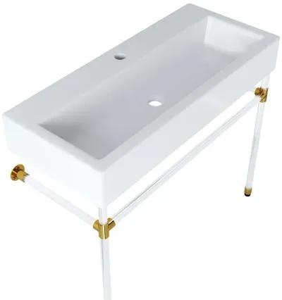 Redeem 40" Acrylic Wall-Mount Bathroom Vanity