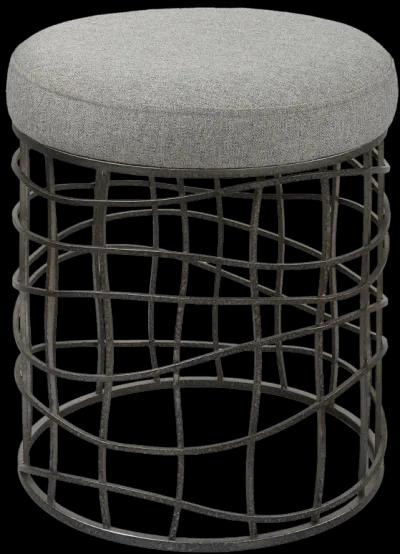 Carnival Iron Round Accent Stool