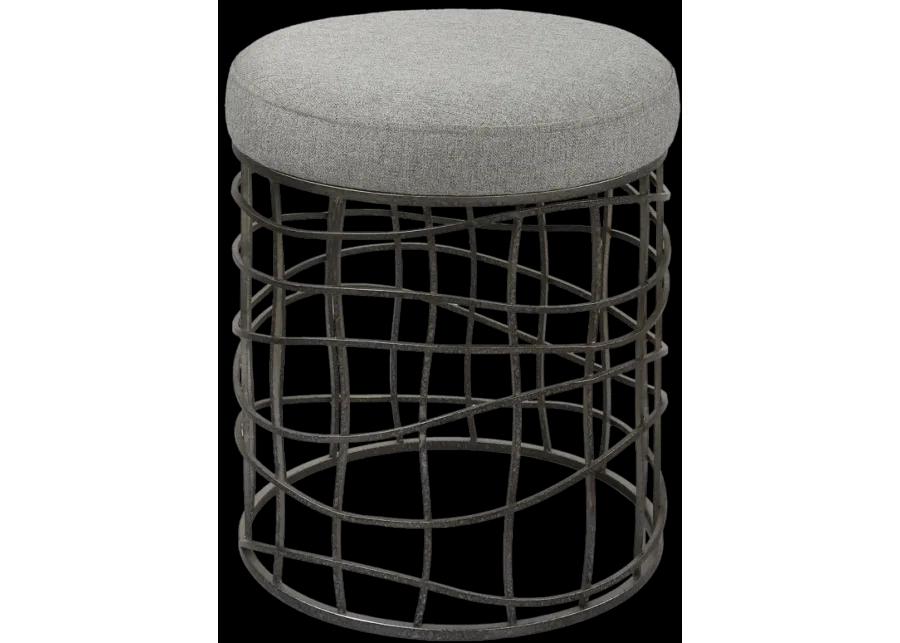 Carnival Iron Round Accent Stool