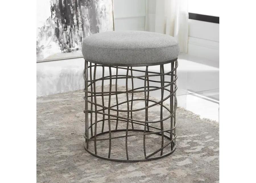 Carnival Iron Round Accent Stool