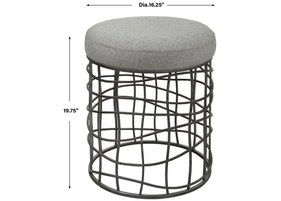 Carnival Iron Round Accent Stool