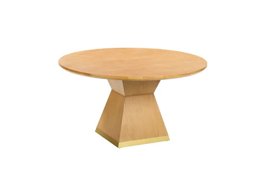 Nolan Natural Wood Round Dining Table