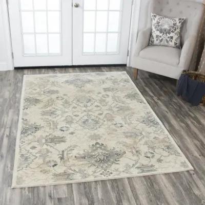 Gossamer Beige Classic/Updated 100% New Zealand Wool 5' x 8' Rectangle Rug