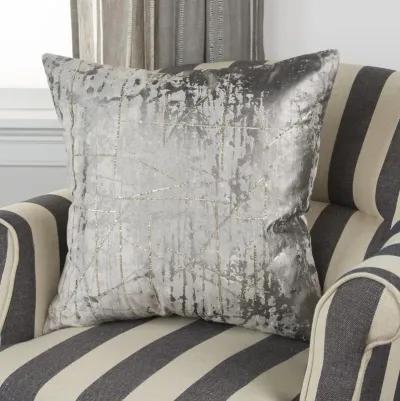 Abstract Silver  Pillow