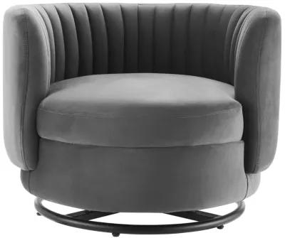 Embrace Tufted Performance Velvet Performance Velvet Swivel Chair