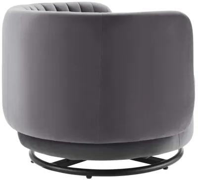 Embrace Tufted Performance Velvet Performance Velvet Swivel Chair