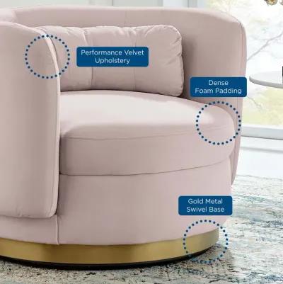 Relish Performance Velvet Performance Velvet Swivel Chair