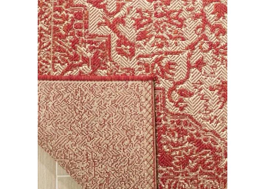 LINDEN 139 Collection LND139Q-6 Red / Creme 6'-7" X 9'-2"