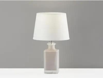 Glass Table Lamp- Marble Shade