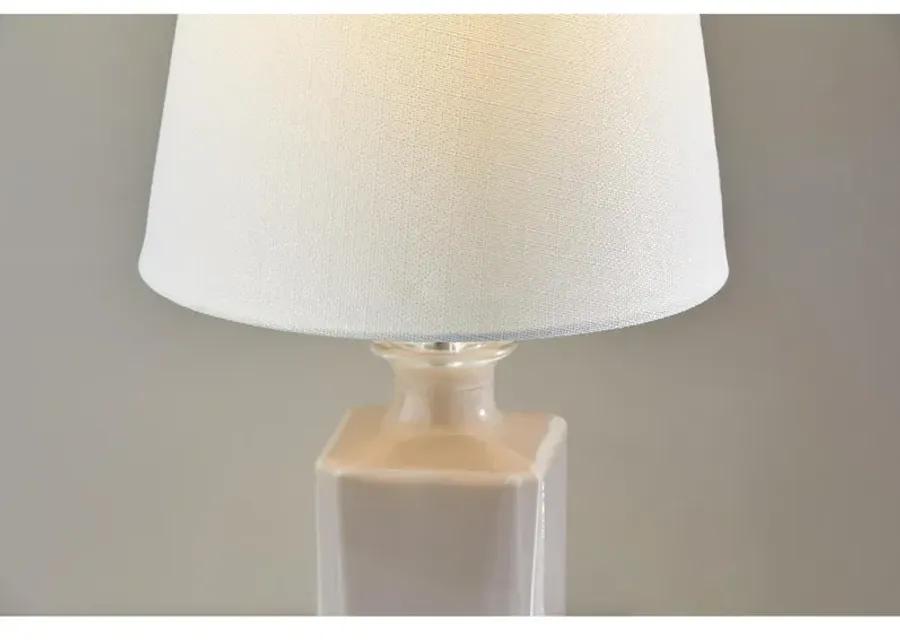 Glass Table Lamp- Marble Shade