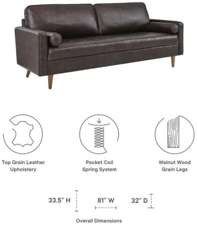 Valour 81" Leather Sofa