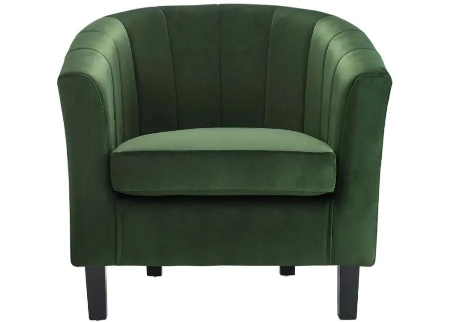 Prospect Channel Tufted Performance Velvet Armchair