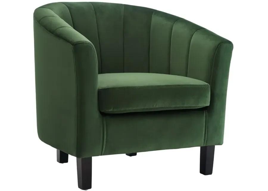 Prospect Channel Tufted Performance Velvet Armchair