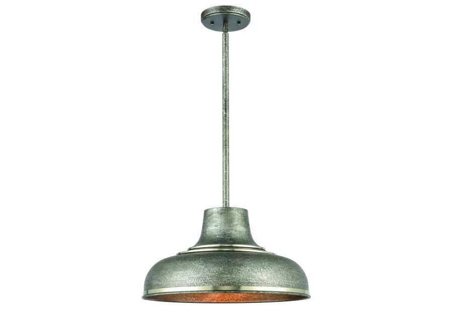 Kerin 16" Wide 1-Light Pendant - Polished Nickel