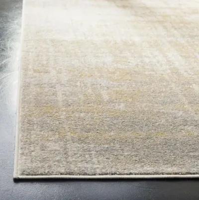 ADIRONDACK Contemporary Creme / Gold 8' X 10' Powerloomed Rug