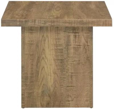 Aaliyah Square Engineered Wood End Table Mango