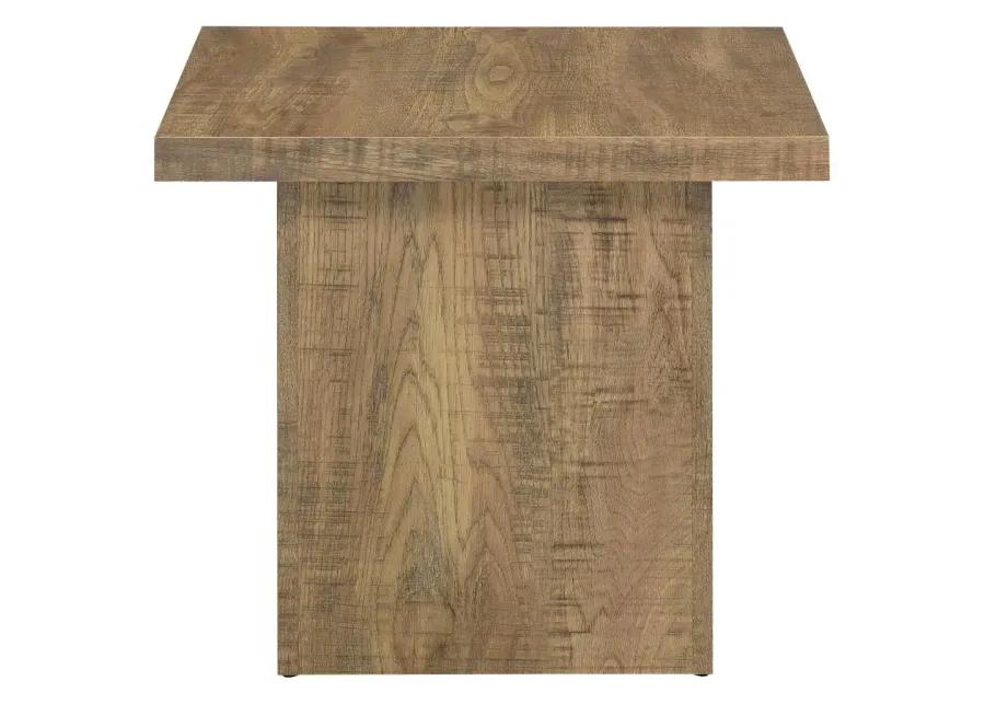 Aaliyah Square Engineered Wood End Table Mango