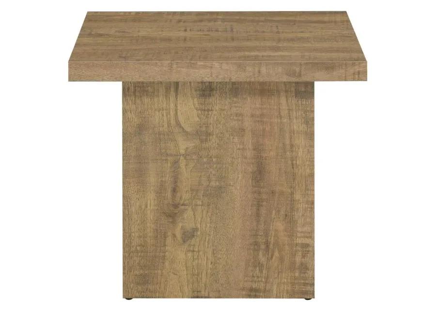 Aaliyah Square Engineered Wood End Table Mango