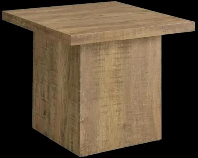 Aaliyah Square Engineered Wood End Table Mango