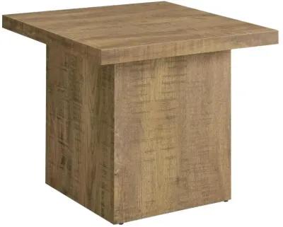 Aaliyah Square Engineered Wood End Table Mango