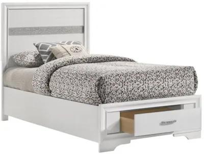 Miranda Twin Storage Bed White