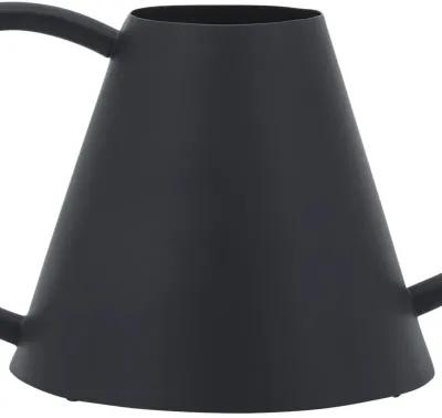 Metal 6"h Watering Can, Black