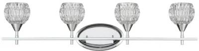 Kersey 34" Wide 4-Light Vanity Light - Polished Chrome