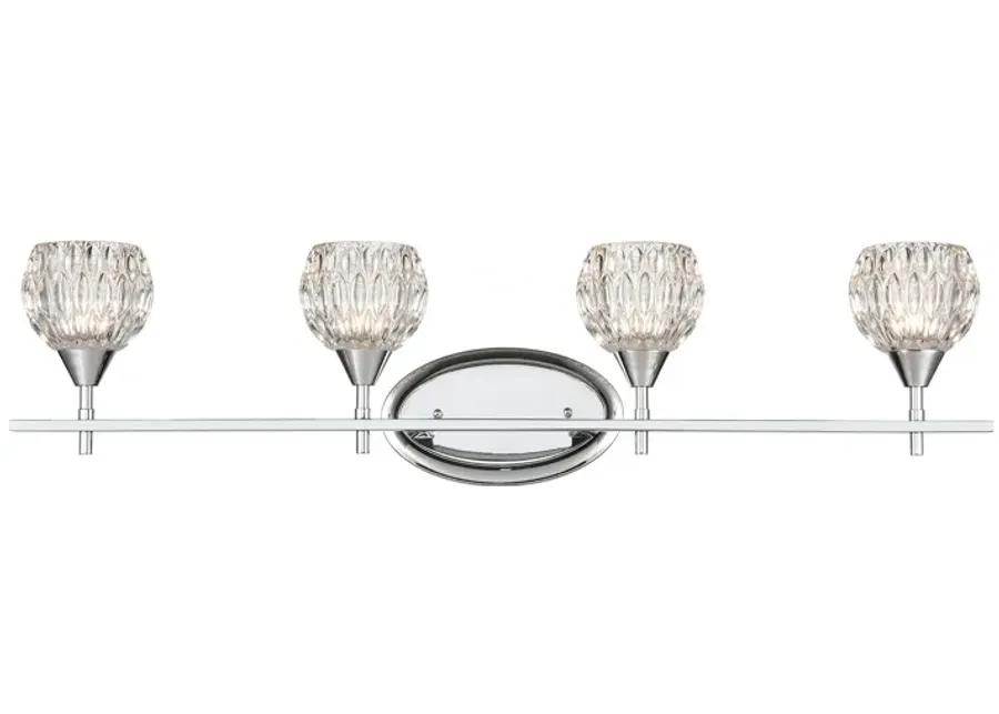 Kersey 34" Wide 4-Light Vanity Light - Polished Chrome