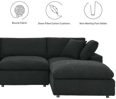 Commix Down Filled Overstuffed Boucle 6-Piece Sectional Sofa