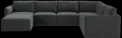 Willow Charcoal Modular Large Chaise Sectional