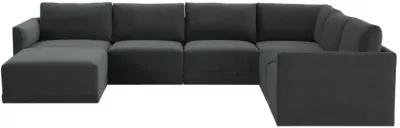 Willow Charcoal Modular Large Chaise Sectional