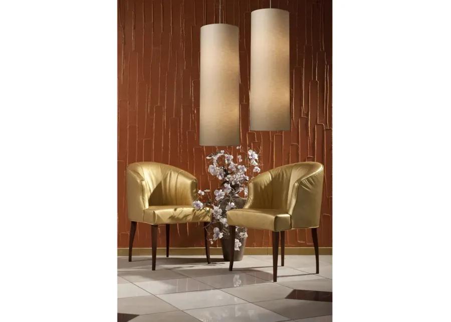 Fabric Cylinders Configurable Multi Pendant - Satin Nickel