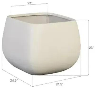 ava planter, large, white