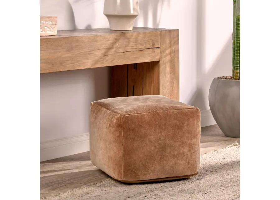 Heirloom Velvet Hazel Pouf 18x18x14