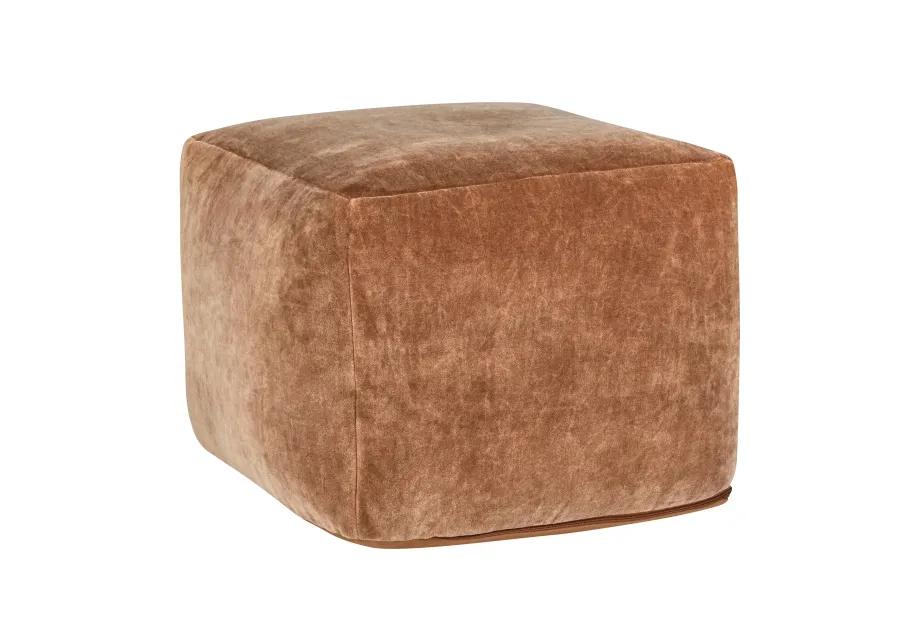 Heirloom Velvet Hazel Pouf 18x18x14