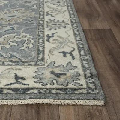 Ashton Gray  Hand Spun Wool/Tencel 9'x12' Rectangle Rug