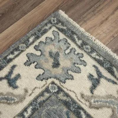 Ashton Gray  Hand Spun Wool/Tencel 9'x12' Rectangle Rug