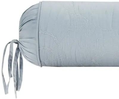 Harbor House Crystal Beach Blue Quilted Bolster Pillow