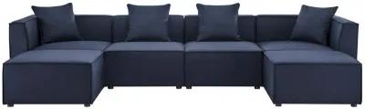 Saybrook Outdoor Patio Upholstered 6-Piece Sectional Sofa