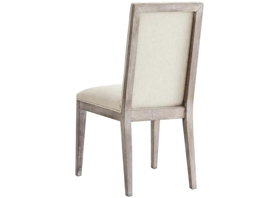 Maisonette French Vintage Tufted Fabric Dining Side Chairs Set of 2