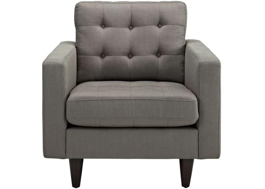 Empress Upholstered Fabric Armchair