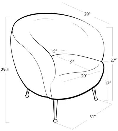 Beretta Leather Chair (Cappuccino)