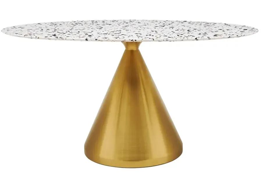 Tupelo 60" Oval Terrazzo Dining Table