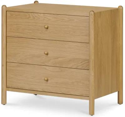 Billy 3 Drawer Nightstand Natural