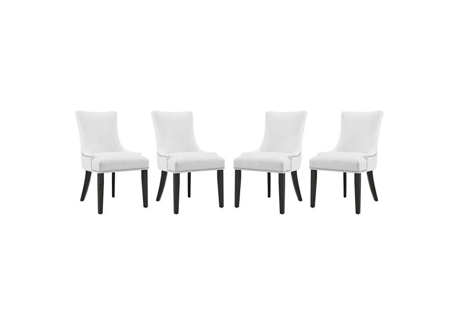 Marquis Dining Chair Faux Leather Set of 4