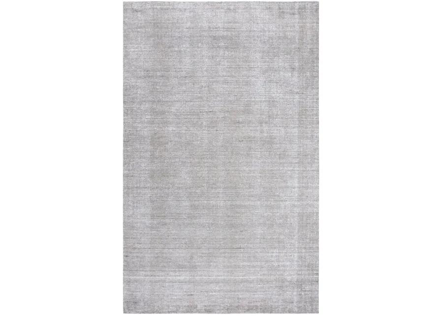 Grand Haven Light Gray Solid Wool/Tencel 5' x 8' Rectangle Rug