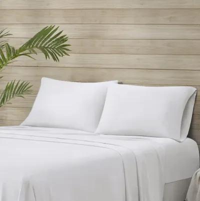 Beautyrest Tencel Polyester Blend White Sheet Set