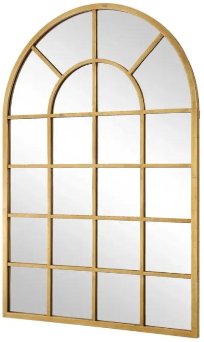 Windowpane Arched Mirror