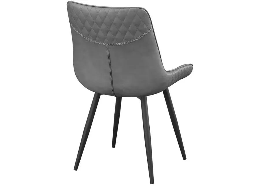 Brassie Upholstered Side Chairs Grey (Set of 2)