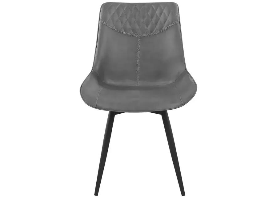 Brassie Upholstered Side Chairs Grey (Set of 2)